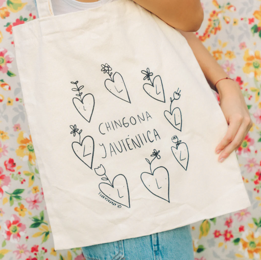 APAPACHARTE tote bag “chingona y auténtica”